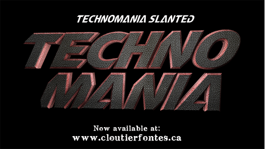 CF TechnoMania font