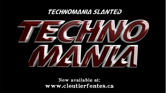 CF TechnoMania font