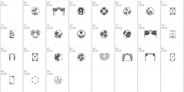 Floral Stencil Design