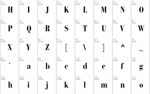 Bodoni Recut Condensed SSi