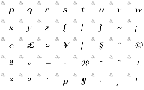 Grenale Ext Bold Italic