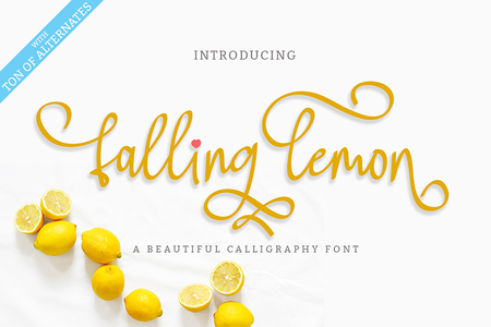 Falling Lemon font