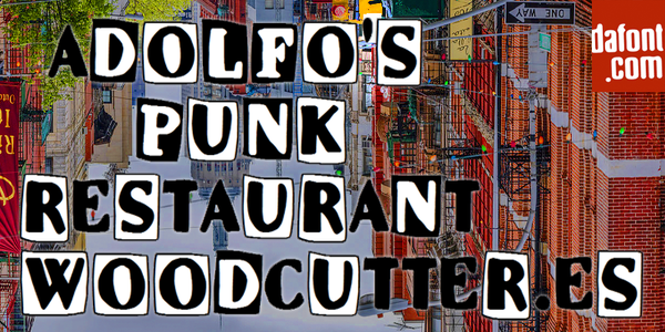 Adolfo's Punk Restuarant font