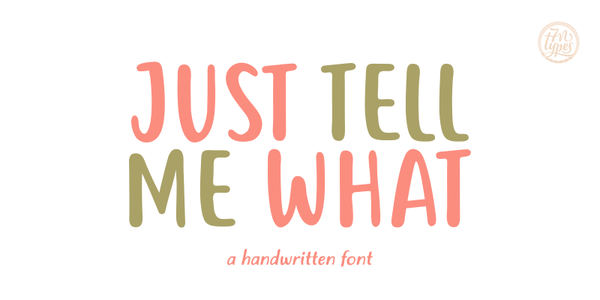 Just tell me what font