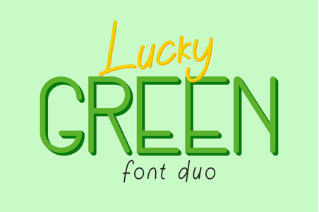 Lucky Green font