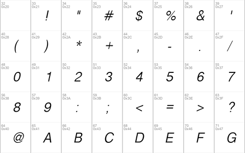 Cyrvetica Extra Light Oblique