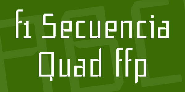 f1 Secuencia Quad ffp font