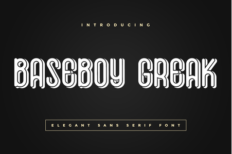 Baseboy Greak font