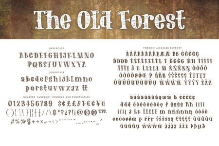 The Old Forest font