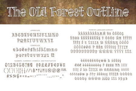 The Old Forest font