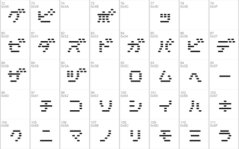 D3 DigiBitMapism Katakana Thin