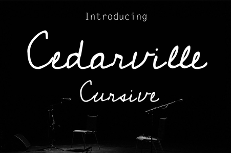 Cedarville Cursive font