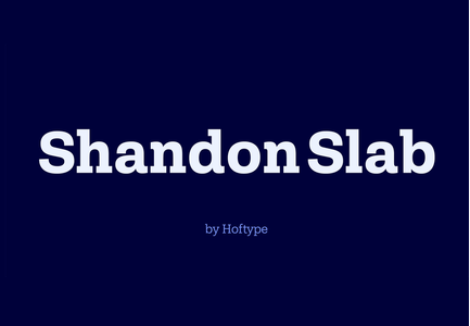 Shandon Slab font