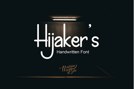 Hijaker's font