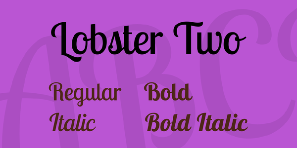 Lobster Two font