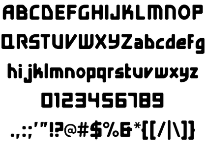 E4 Digital Extended font