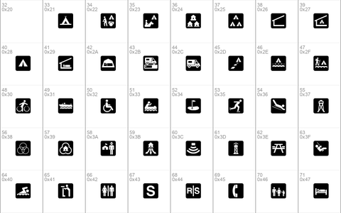 DNR Recreation Symbols