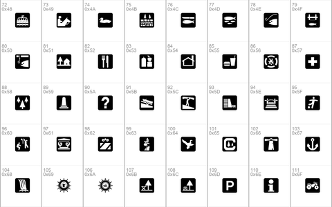 DNR Recreation Symbols