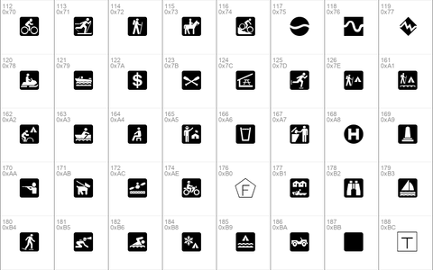 DNR Recreation Symbols