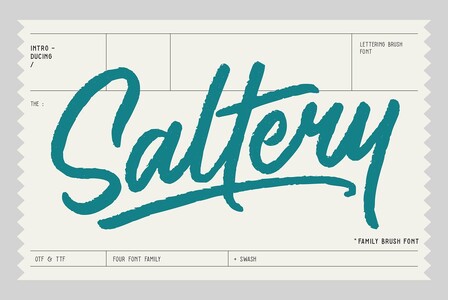 Saltery Swash font