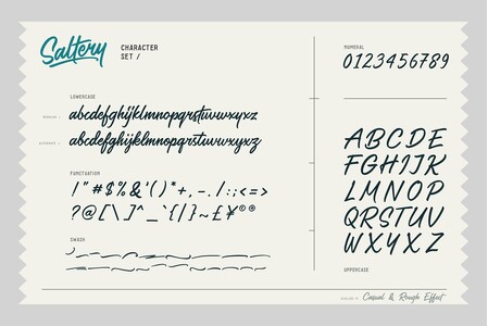 Saltery Swash font