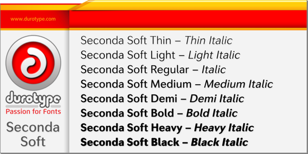 SecondaSoft-Black font