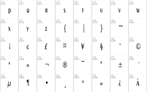 PenwinCondensed Regular