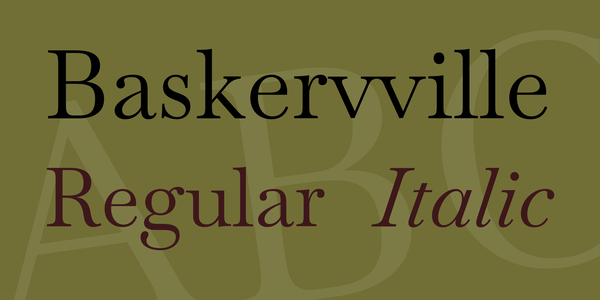 Baskervville font