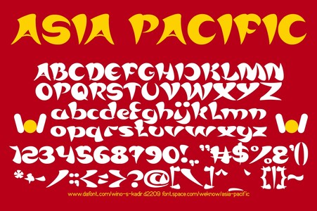 ASIA PACIFIC font