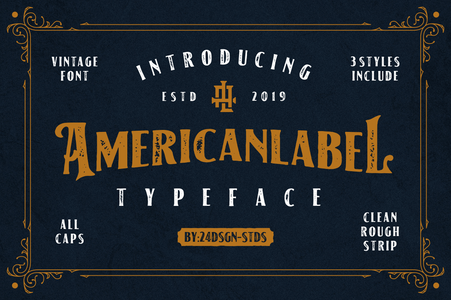 American Label font