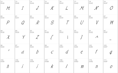 CRU-Nonthawat-Hand-Written Ital Italic