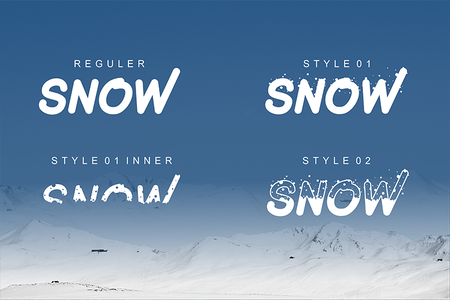 Under The Snow font