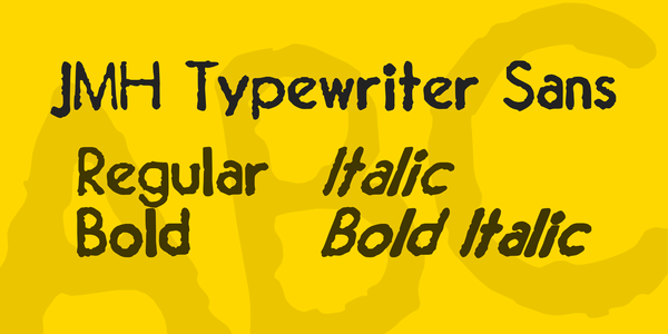 JMH Typewriter Sans font