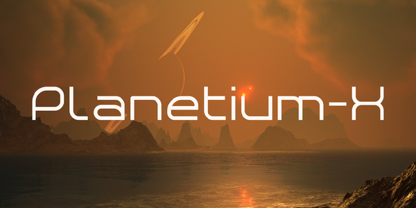 Planetium-X Regular Demo font