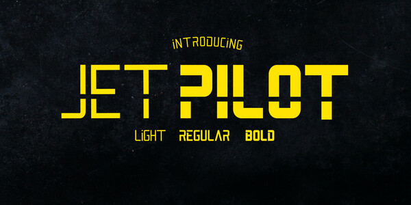 Jet Pilot font