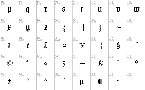 Typographer Uncialgotisch Regular