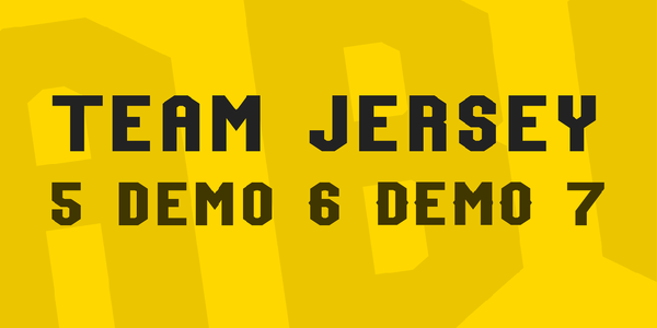 Team Jersey 95 Demo font