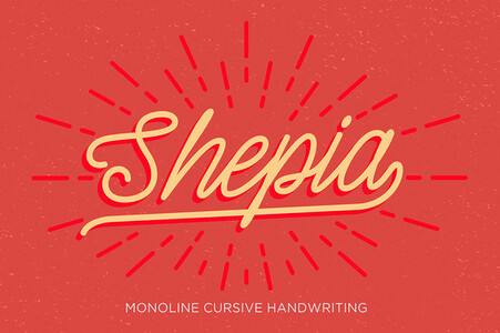 Shepia Script font