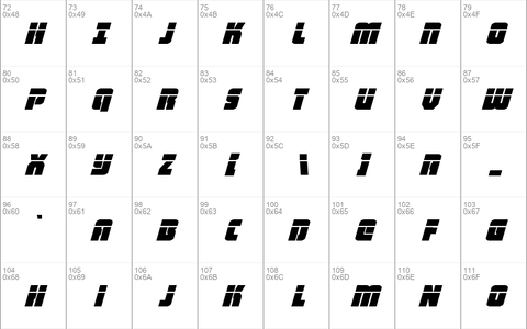 Heavy Falcon Laser Italic