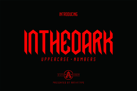 Inthedark font