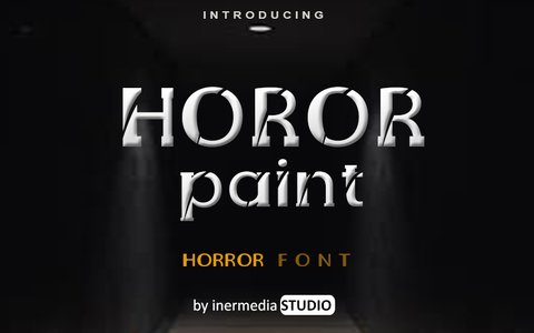 HOROR PAINT font