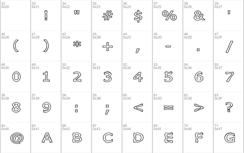 Boneribbon Outline Regular