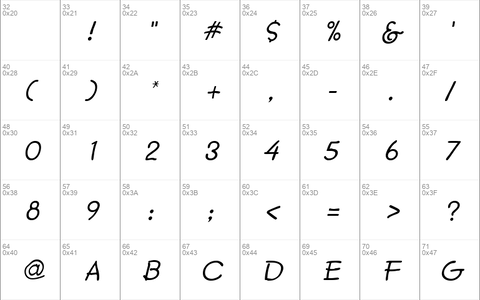 SecondGrader Italic