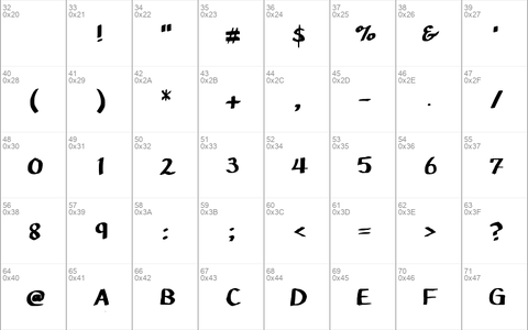 Pupil Caligraphic Regular