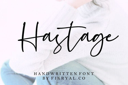 Hastage font