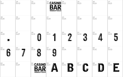 Casino Bar font