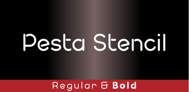 Pesta Stencil Demo font