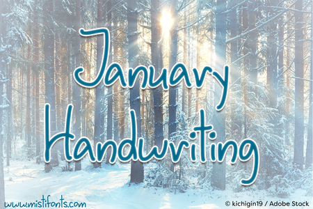 January Handwriting font