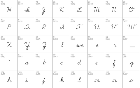 Cursive Handwriting Tryout