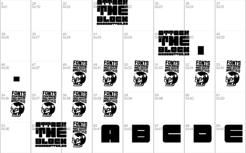 Attack the Block font